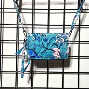 Vera Bradley Peacock Garden RFID 3in1 Crossbody